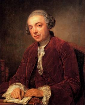 Jean-Baptiste Greuze : Portrait Of Abraham De Roquencourt